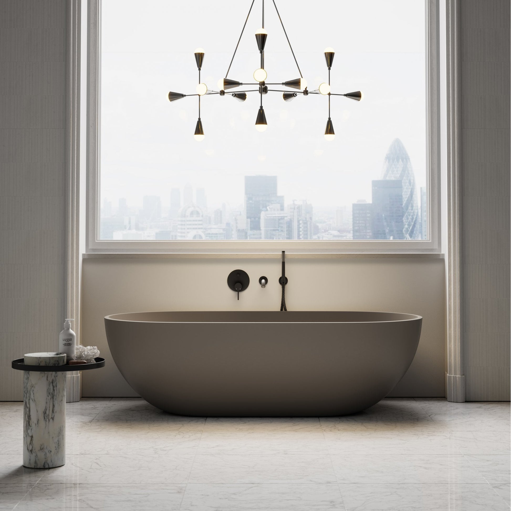 Picasso Earth Freestanding Stone Bath 1780mm