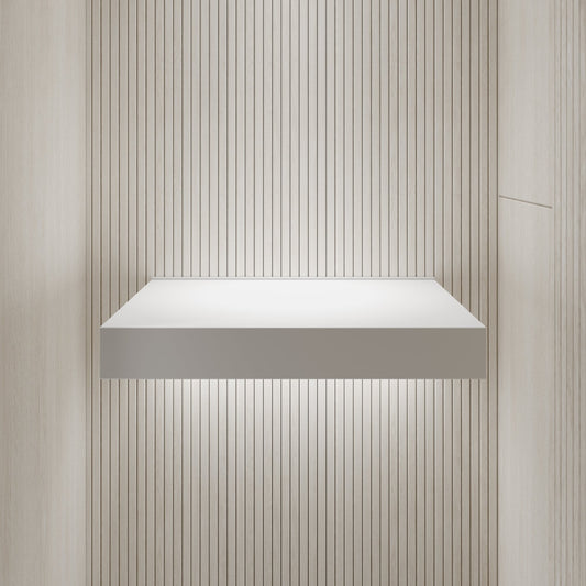 Picasso Stone Basin 580mm & Stone Wall Hung Countertop Basin Shelf Set