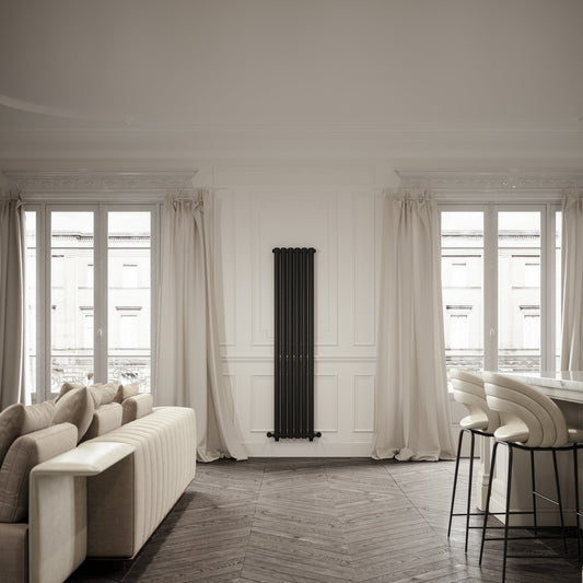 Piolo Matte Black Designer Radiator