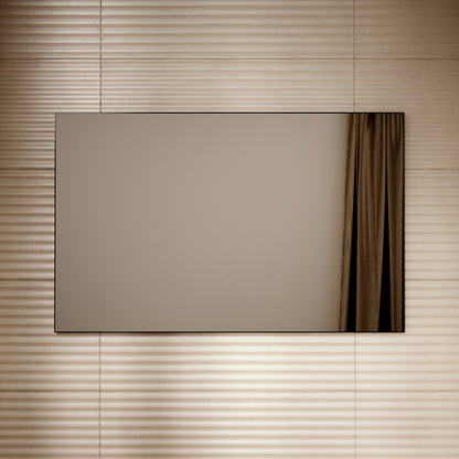 Plasma Matte Black Mirror with Backlit LED 1200mm