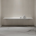 Stone Wall Hung Slimline Towel Shelf (1400mm Wide - Matte/Polished White)