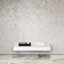 Stone Wall Hung Towel Shelf (1000mm Wide - Matte/Polished White)