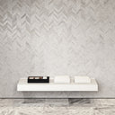 Stone Wall Hung Towel Shelf (1200mm Wide - Matte/Polished White)