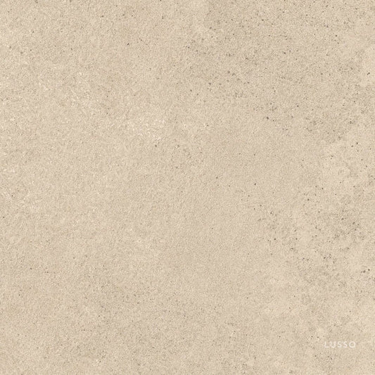 Porcini Beige Natural Stone Porcelain Wall or Floor Tile 600 x 600mm