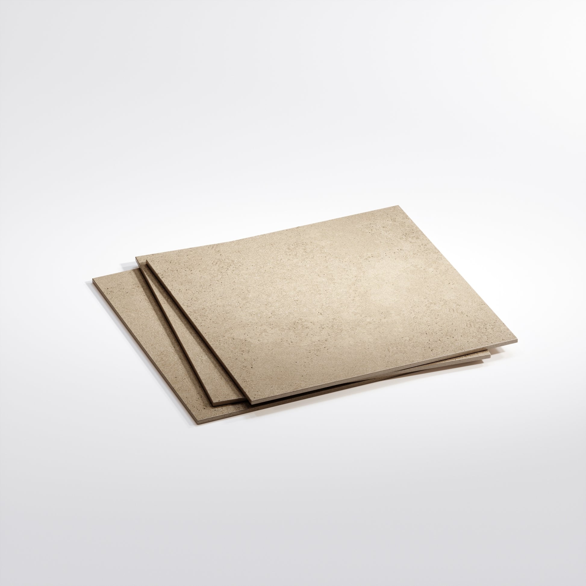 Porcini Beige Natural Stone Porcelain Wall or Floor Tile 600 x 600mm