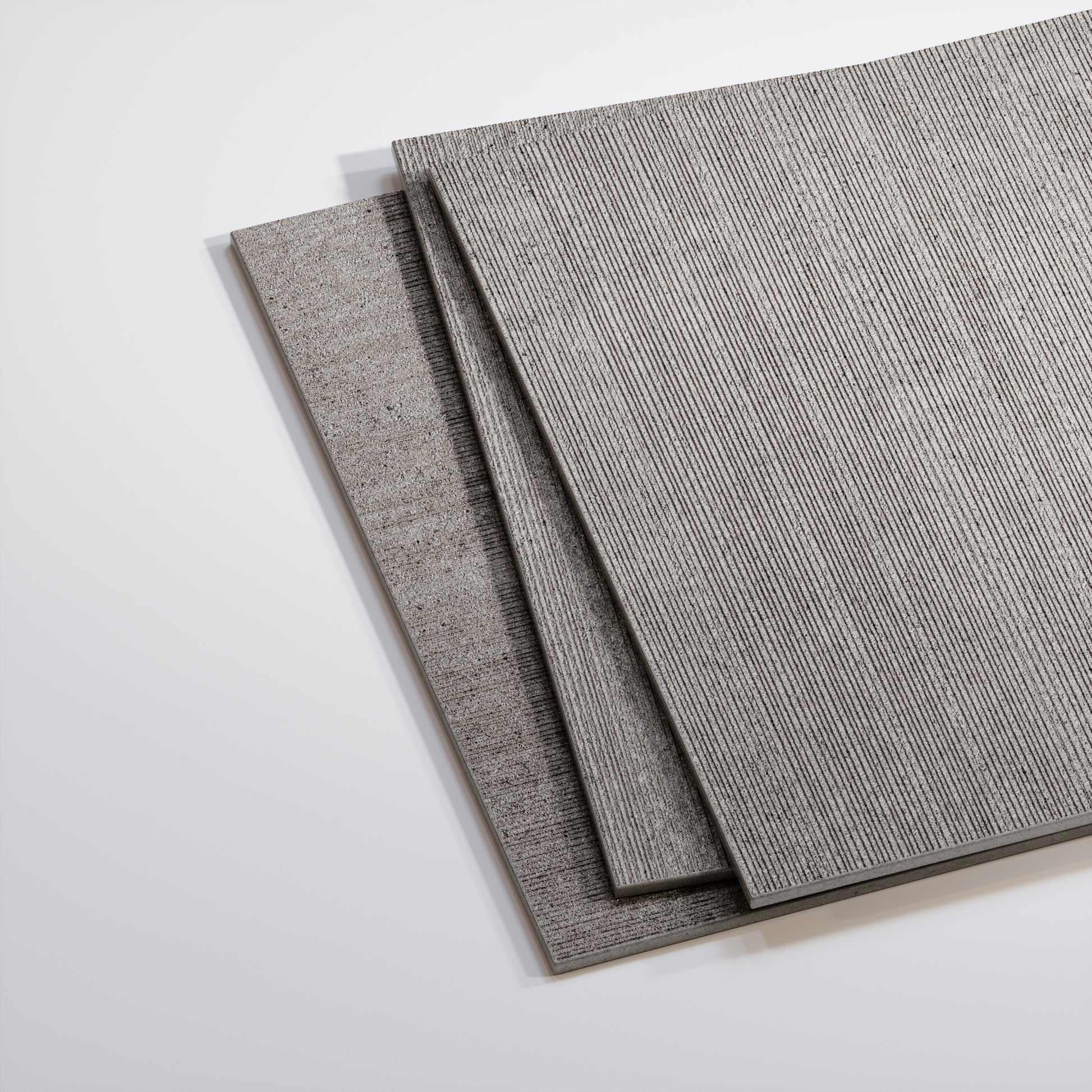 Porcini Grigio Natural Stone Textured Porcelain Wall Tile 600 x 600mm