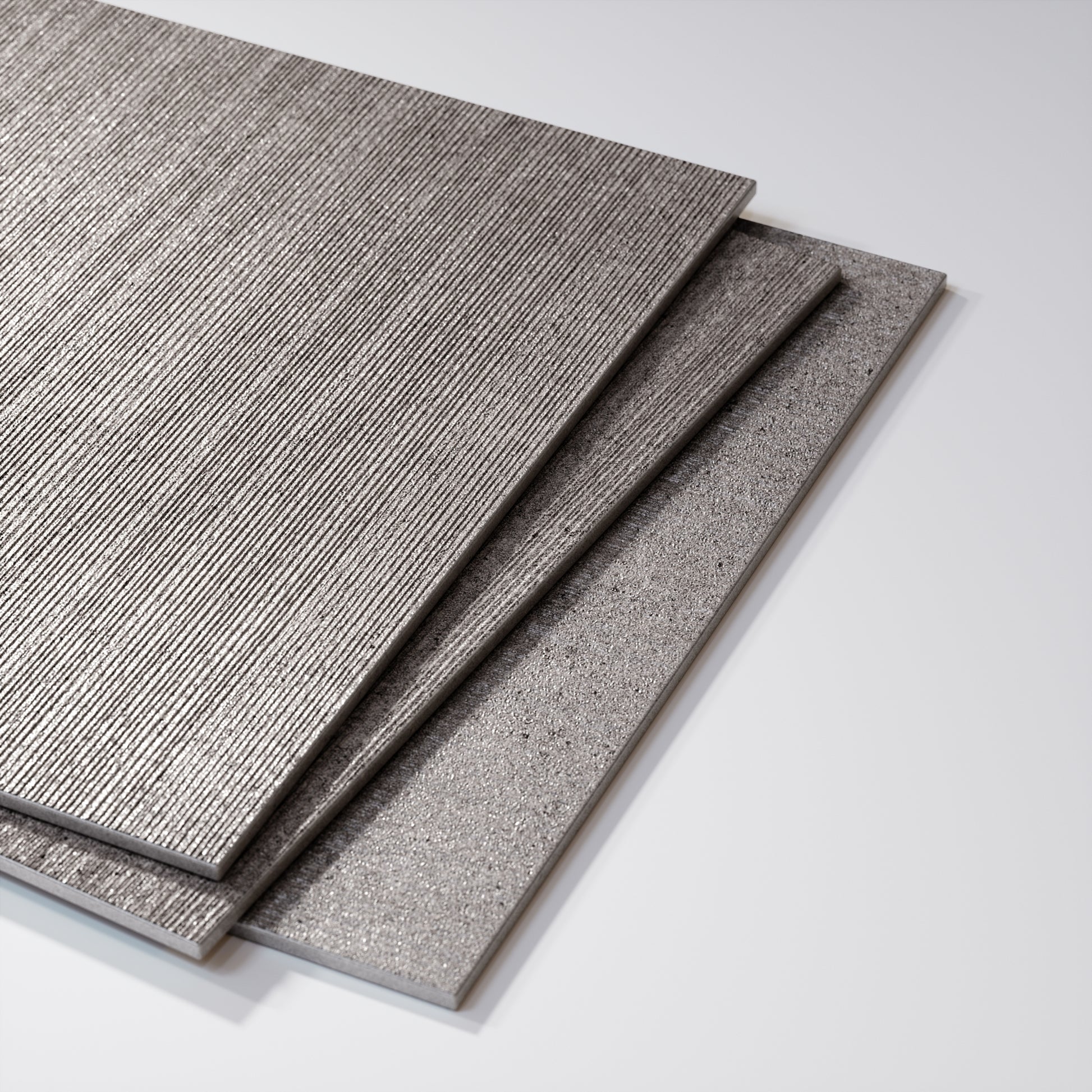 Porcini Grigio Natural Stone Textured Porcelain Wall Tile 600 x 600mm