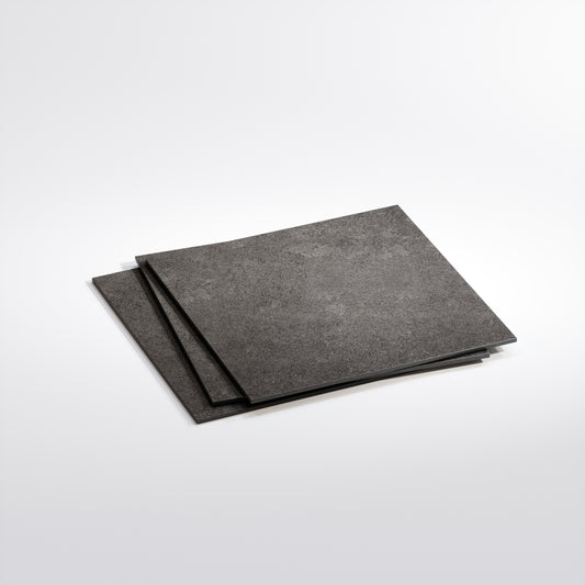 Porcini Nero Natural Stone Porcelain Wall or Floor Tile 600 x 600mm