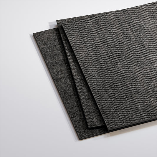 Porcini Nero Natural Stone Textured Porcelain Wall Tile 600 x 600mm