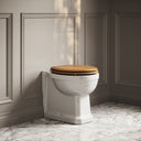 Portland Back to Wall Traditional Toilet & Solid Oak Seat