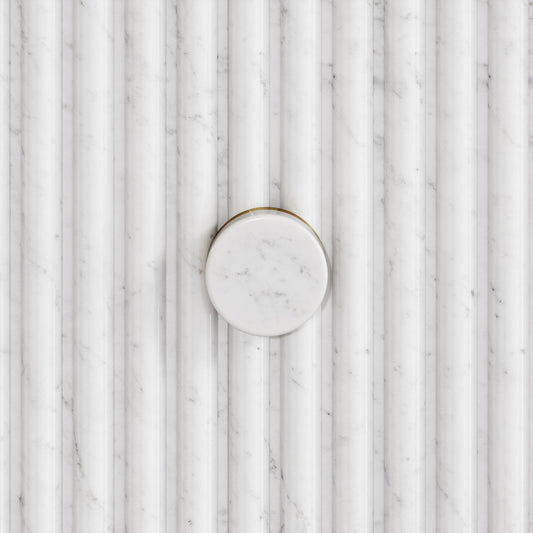 Porto Shower System (Brushed Gold & Carrara Marble)