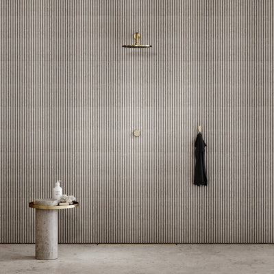 Porto Shower System (Brushed Gold & Crema Marfil Marble)