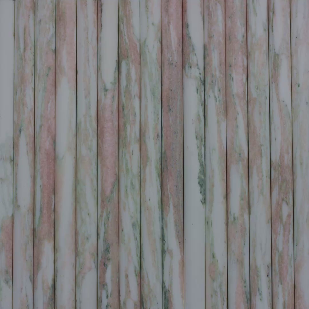 Romano Fluted Rosa Norwegian Marble Mosaic Wall Tile