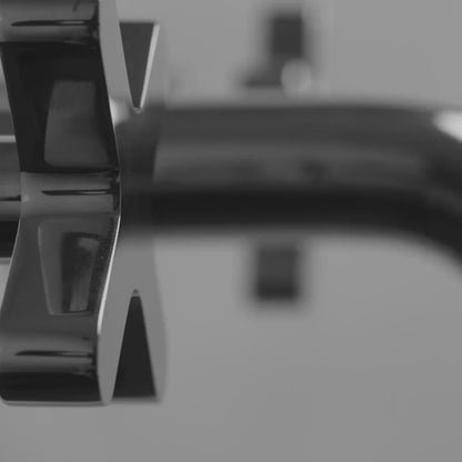 Regal Chrome Crosshead Wall Mounted Short Projection Basin Mixer Tap