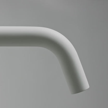 Luxe Silk Matte White Wall Mounted Basin Mixer Tap V1