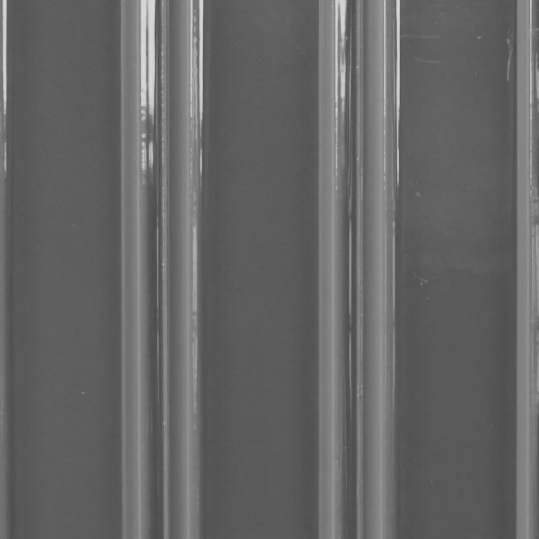 Metro Stirling Grey Glazed Porcelain Bevelled Wall Tile 68 x 280mm