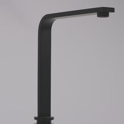 Vuito Modern Square Kitchen Tap Matte Black