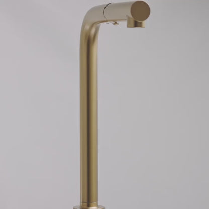 Pure Brushed Gold Pull Out Swivel Kitchen Tap