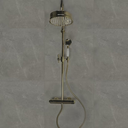 Eton Polished Brass 2-way Thermostatic Shower System