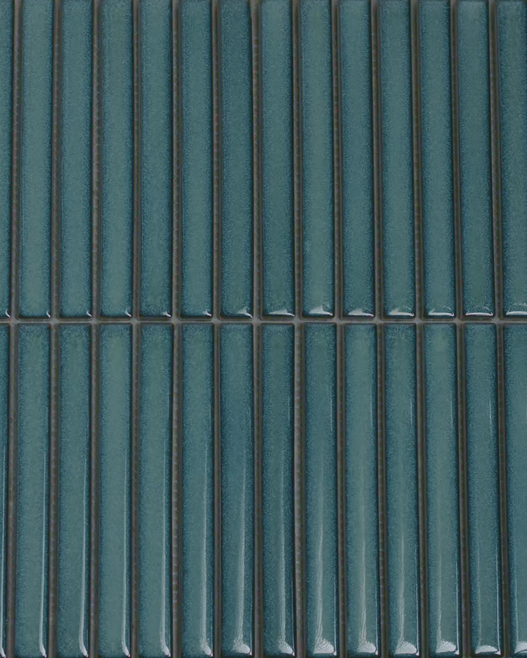 Linear Mosaic Aqua Gem Blue Glazed Porcelain Wall Tile 293 x 313mm