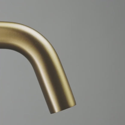 Luxe Wall Mounted Basin Mixer Tap Brushed Gold