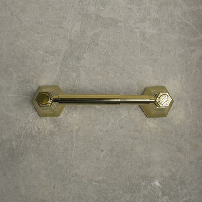 Eton Polished Brass Toilet Roll Holder