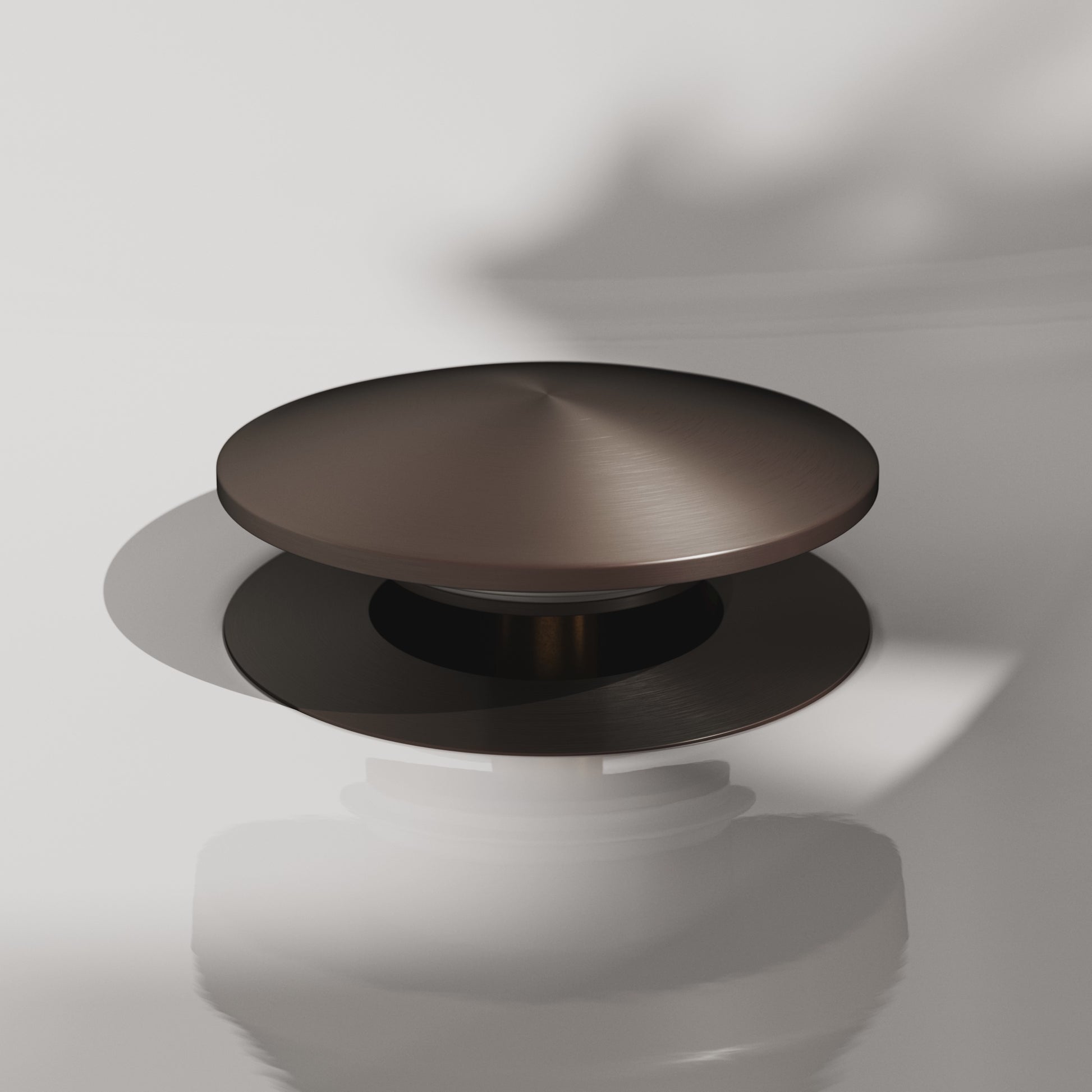Luxe Deep Bronze Unslotted Click Clack Basin Waste