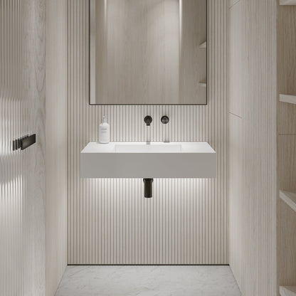 Prisma Wall Hung Stone Basin 800mm