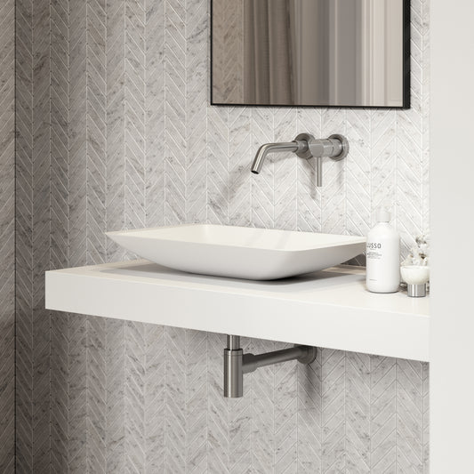 Quadrato Countertop Stone Basin 600mm