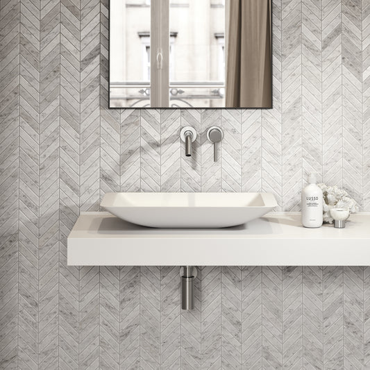 Quadrato Countertop Stone Basin 600mm