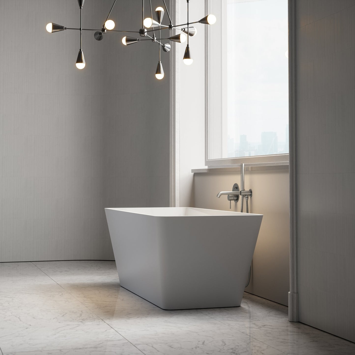 Quadrato Freestanding Stone Bath 1500mm