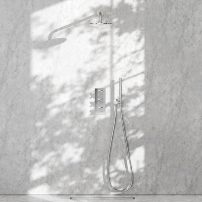 Regal Chrome Crosshead Thermostatic 2-Way Mixer Shower System