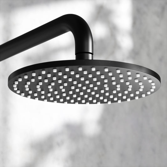 Regal Matte Black Crosshead Thermostatic 2-Way Mixer Shower System