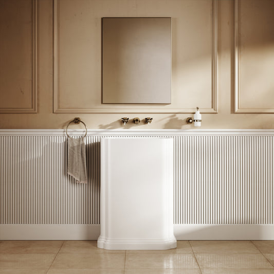 Reverie Freestanding Stone Basin 660mm