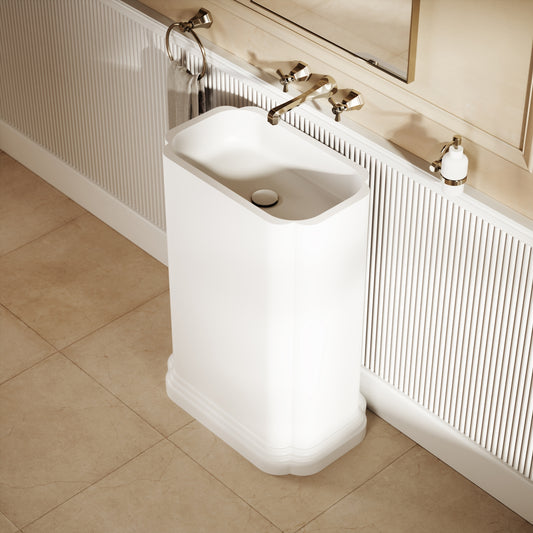 Reverie Freestanding Stone Basin 660mm