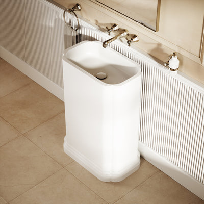 Reverie Freestanding Stone Basin 660mm