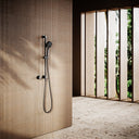 Revive Matte Black Shower Riser Kit with Valve