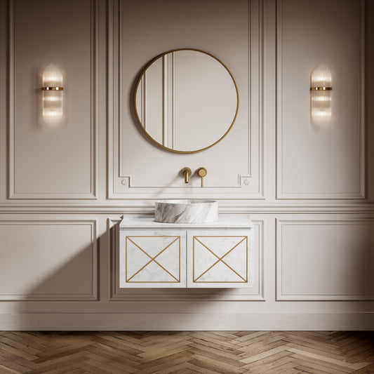 Roma Volakas Marble Countertop Basin 400mm