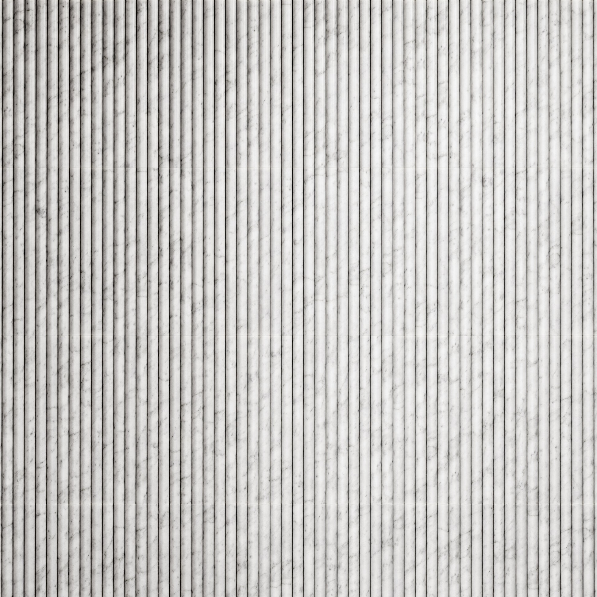 Romano Fluted Carrara Marble Mosaic Wall Tile