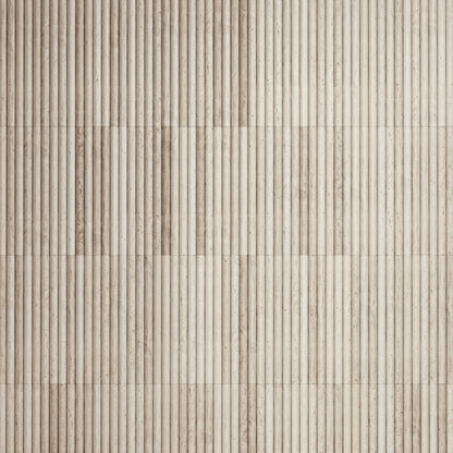 Romano Fluted Travertine Stone Mosaic Wall Tile