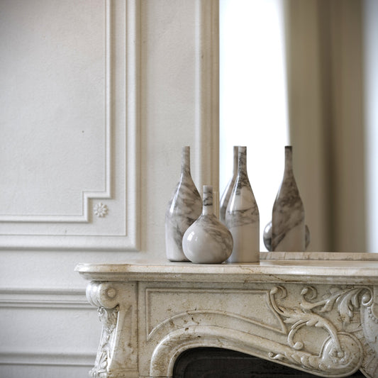 Rosa Arabescato Marble Wine Bottle