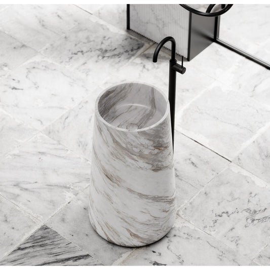 Rossi Volakas Marble Pedestal Basin 500mm