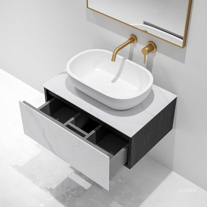 Salvator Carrara Porcelanosa Bathroom Vanity Unit 750mm
