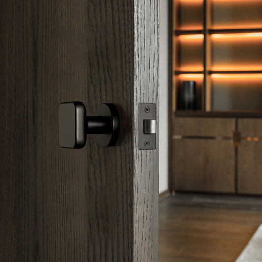Savoy Matte Black Internal Door Knobs