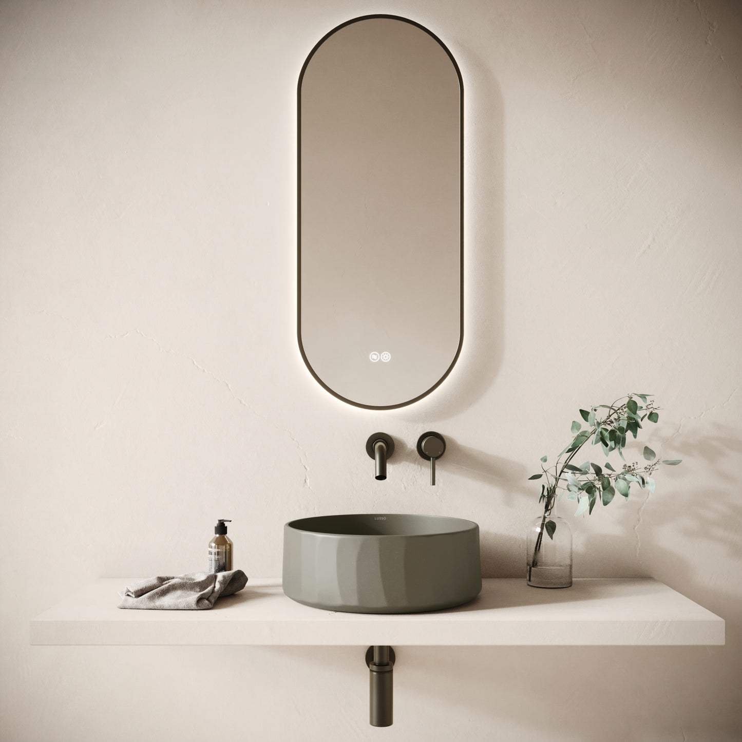 Scolpire Oyster Concrete Countertop Basin 420mm