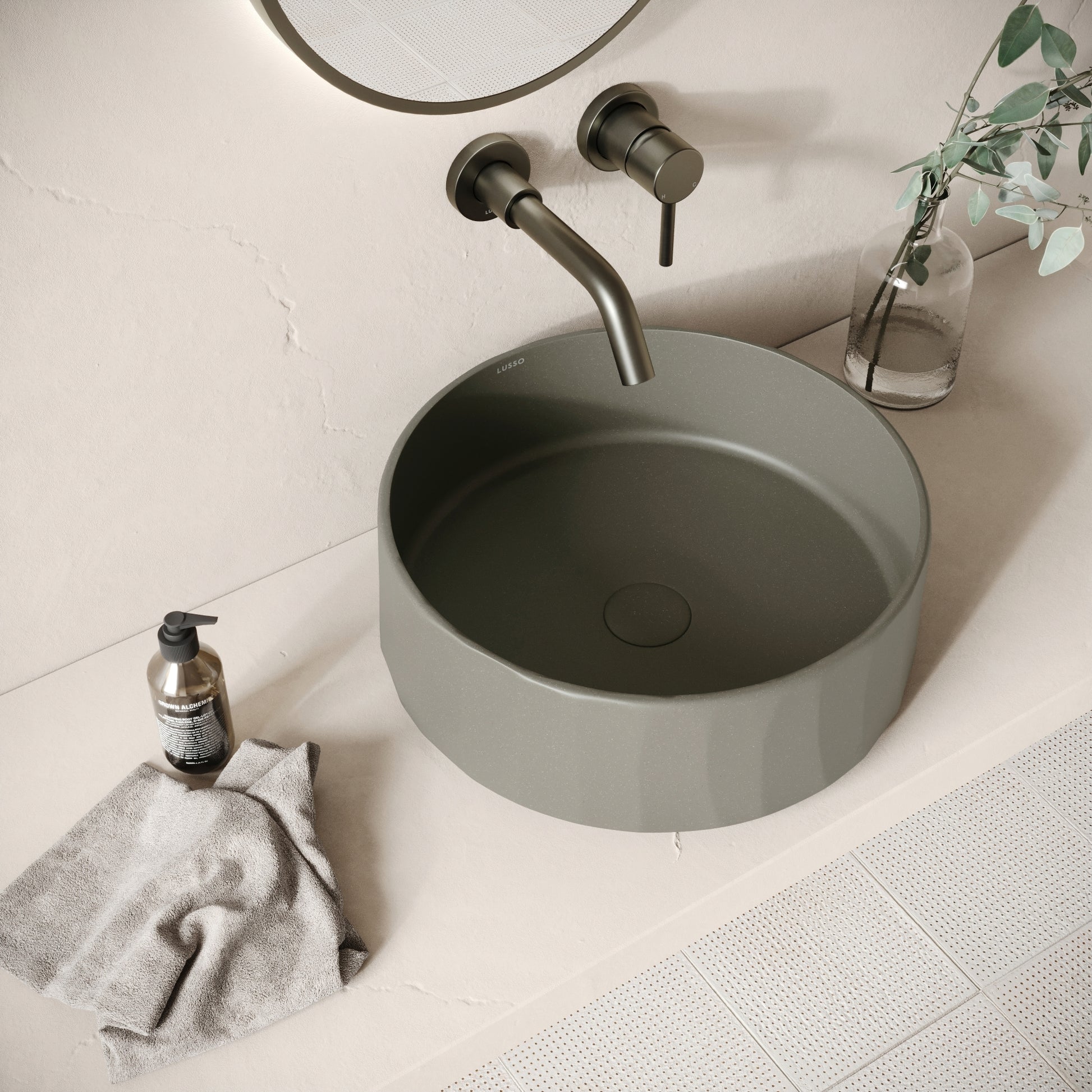 Scolpire Oyster Concrete Countertop Basin 420mm