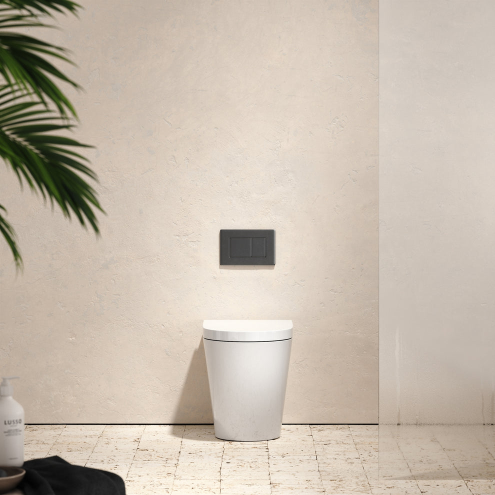 Senza Back To Wall Rimless Toilet w/ Concealed Cistern - LUSSO
