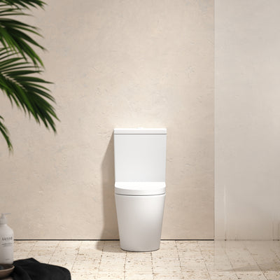 Senza Close Coupled Rimless Toilet with Soft Close Seat