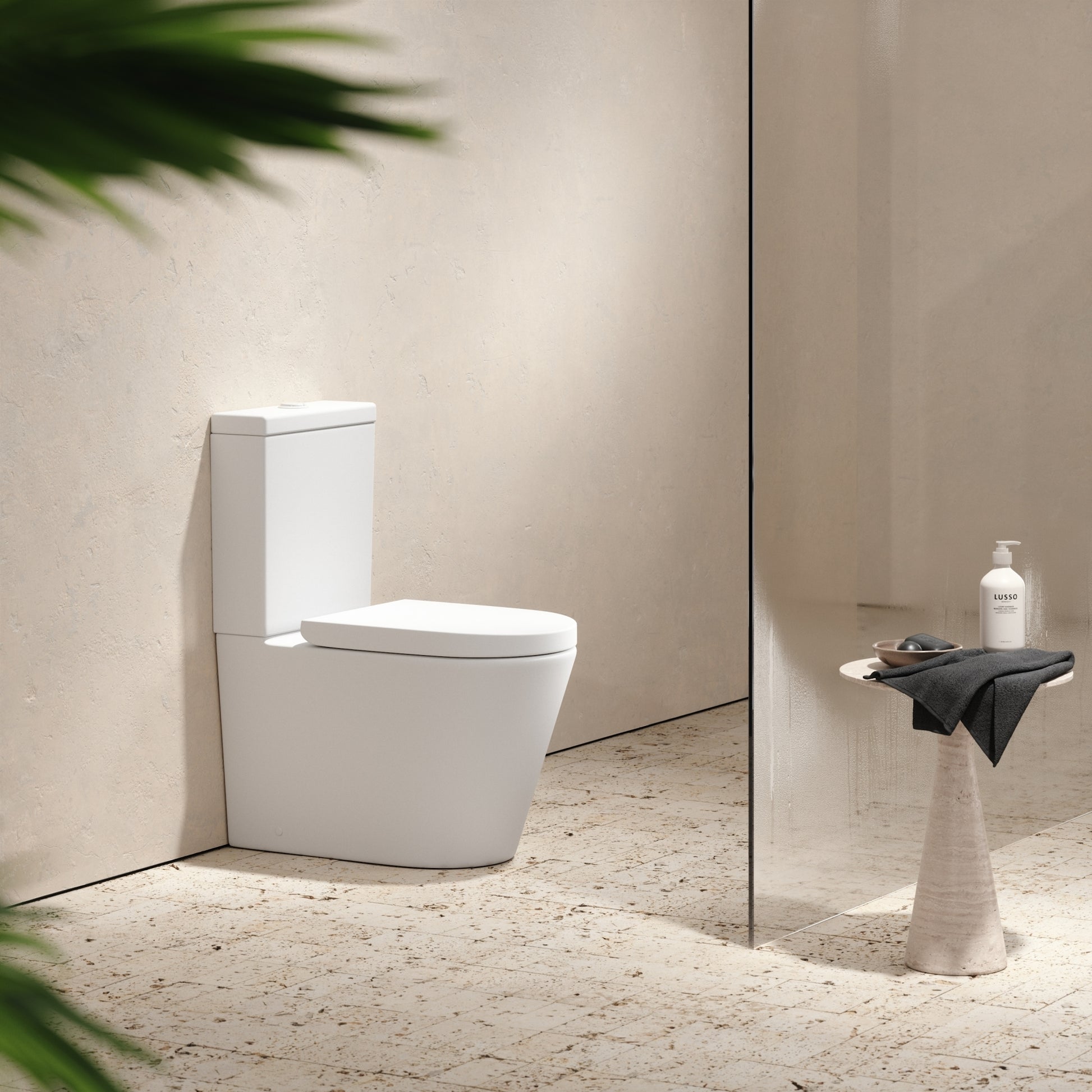 Senza Close Coupled Rimless Toilet with Soft Close Seat