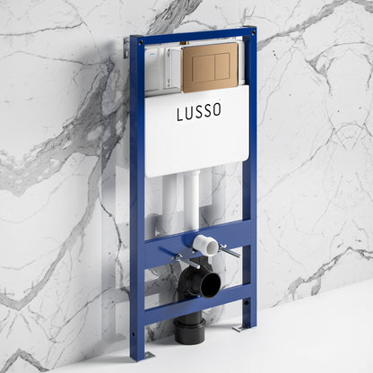 Senza Concealed Dual Flush Cistern & Frame with Flush Plate
